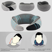 u-shaped memory foam travel neck pillow, view 5 - MRSLM