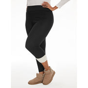 Women's plus size fleece-lined winter leggings, view 7 - MRSLM