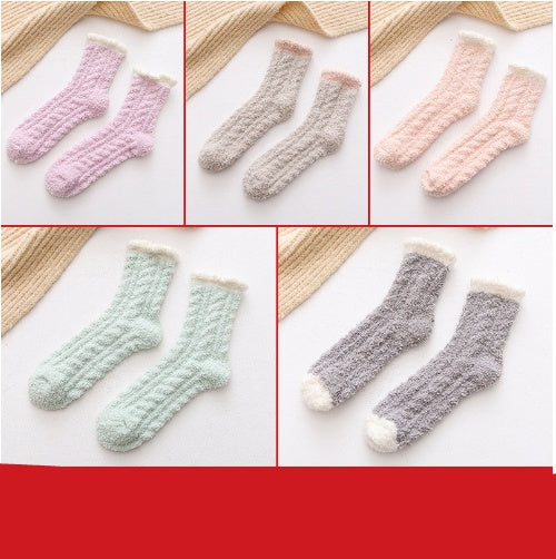 Women's fluffy thermal socks, view 11 - MRSLM