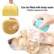 silicone dog bath brush, view 7 - MRSLM