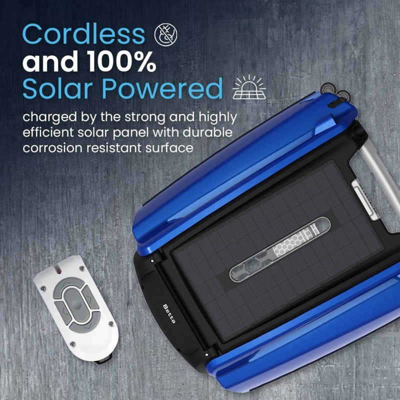 Solar-powered robotic pool skimmer, view 4 - MRSLM