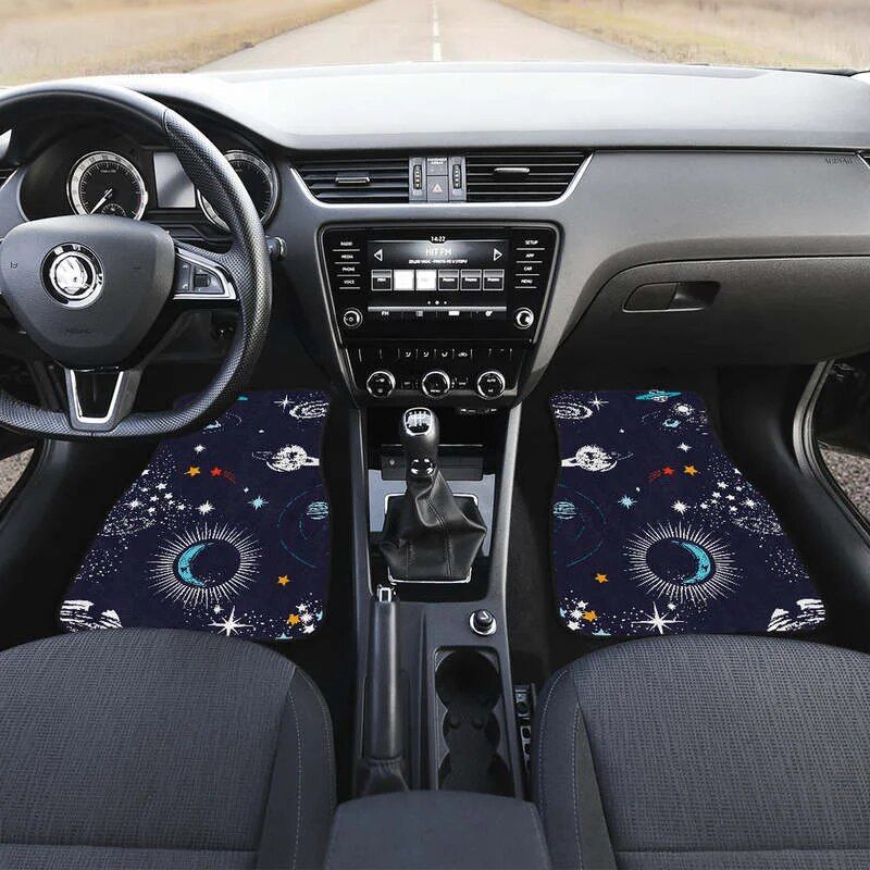 Galactic outer space car floor mats, view 3 - MRSLM