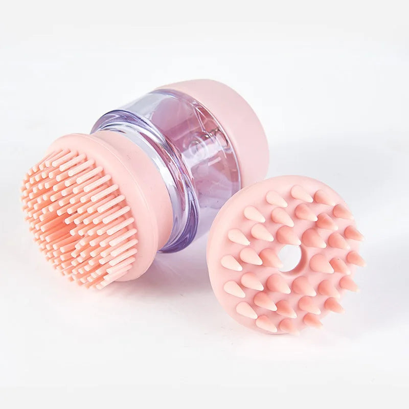 soft silicone pet bath brush, view 3 - MRSLM