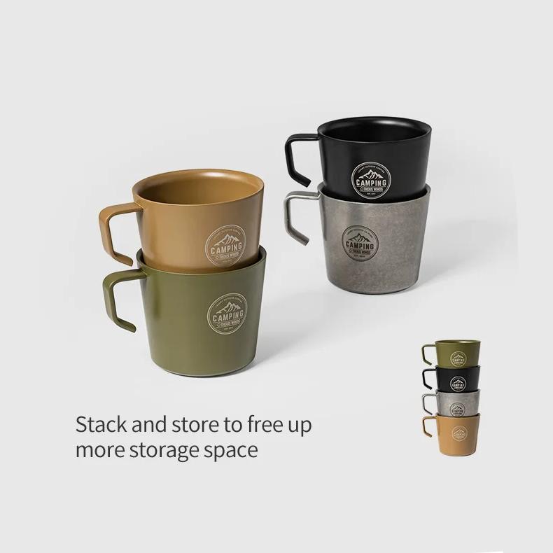 Stainless steel camping mug, view 12 - MRSLM