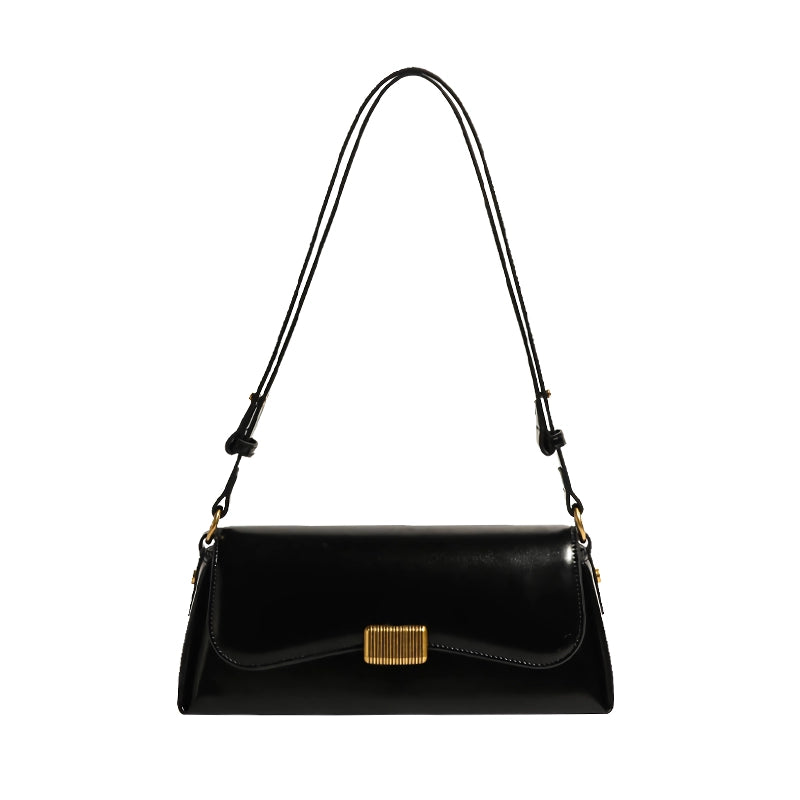 vintage leather shoulder bag, view 3 - MRSLM