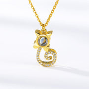 photo projector couple pet necklace - MRSLM