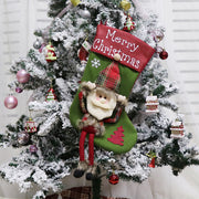 Big 3D plush Christmas stocking, view 2 - MRSLM