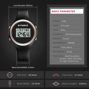 women's waterproof digital sports watch, view 8 - MRSLM