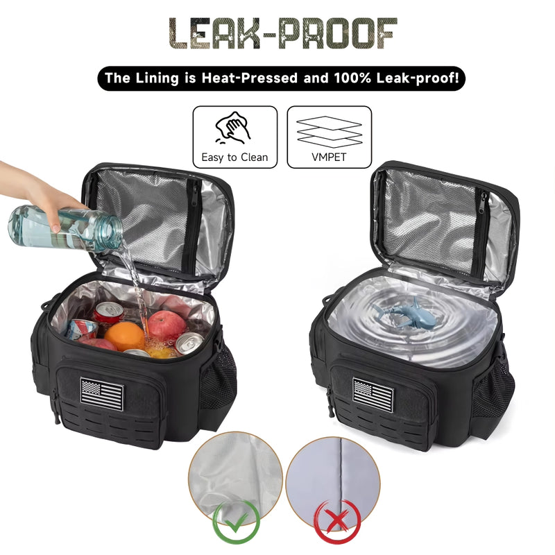 tactical insulated cooler bag, view 9 - MRSLM