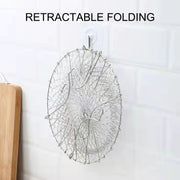 foldable stainless steel fryer basket, view 6 - MRSLM