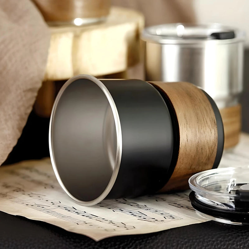 portable stainless steel camping coffee mug, view 6 - MRSLM
