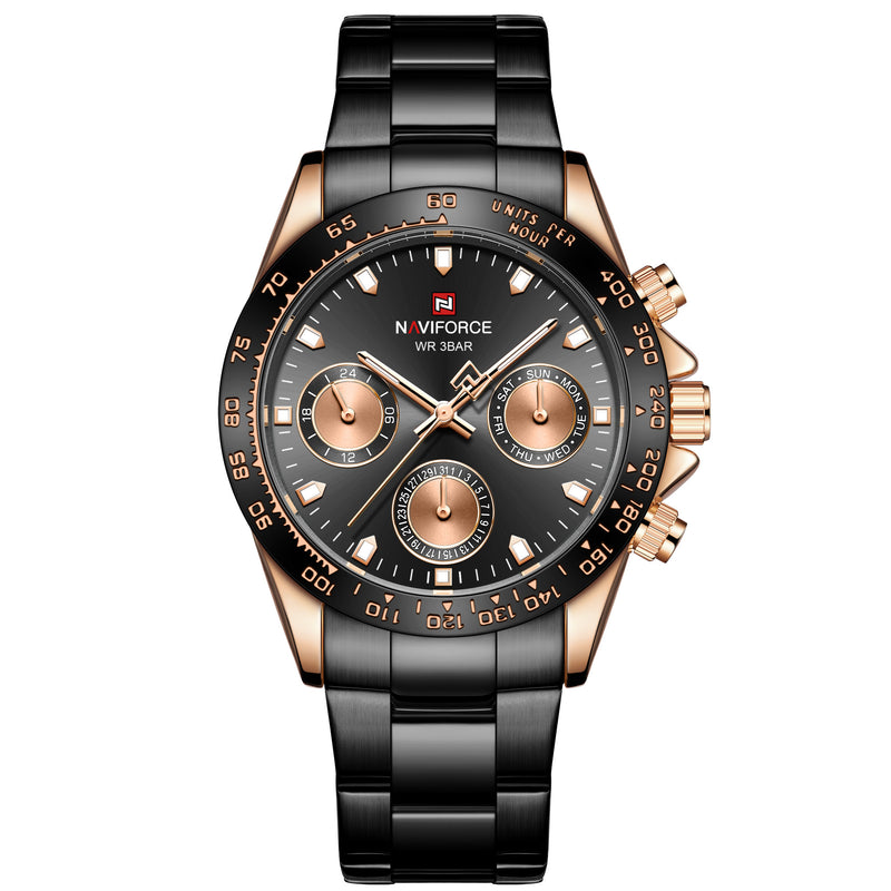 men's business steel band quartz watch, view 8 - MRSLM