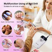 45000rpm rechargeable electric nail drill, view 6 - MRSLM