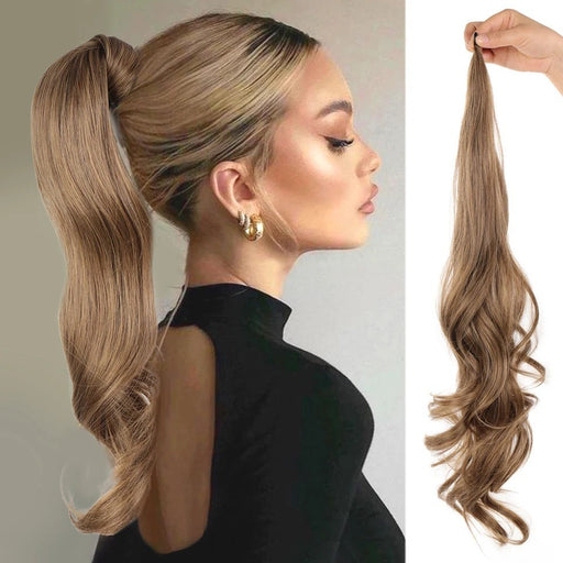 high ponytail long curly wig - MRSLM