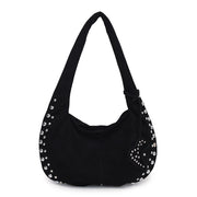plush underarm tote handbag, view 6 - MRSLM