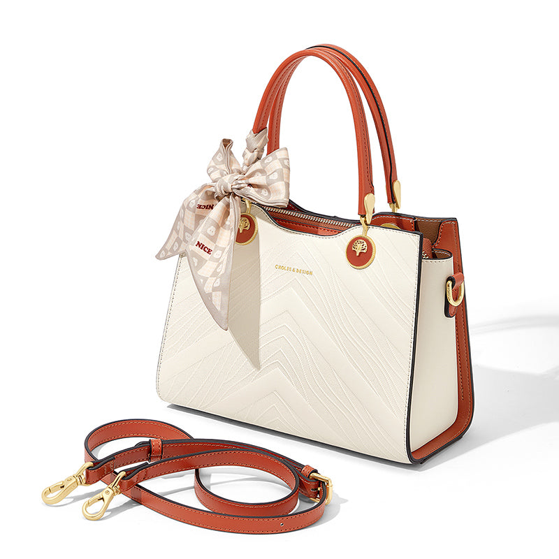 Retro bow tie top-handle crossbody bag, view 4 - MRSLM