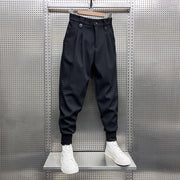 men's thin stretch trousers black, view 2 - MRSLM