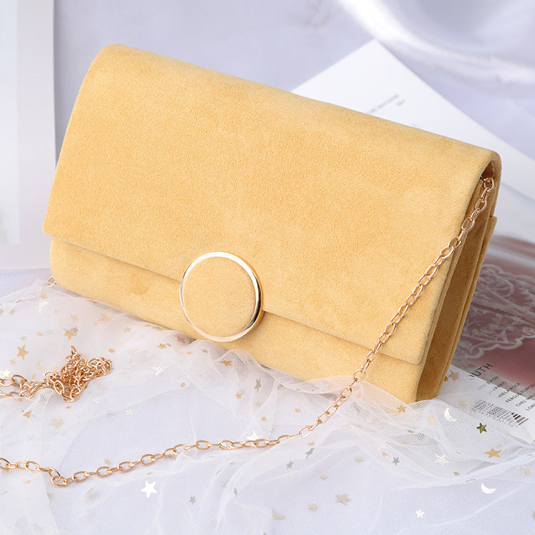 velvet chain clutch bag, view 6 - MRSLM