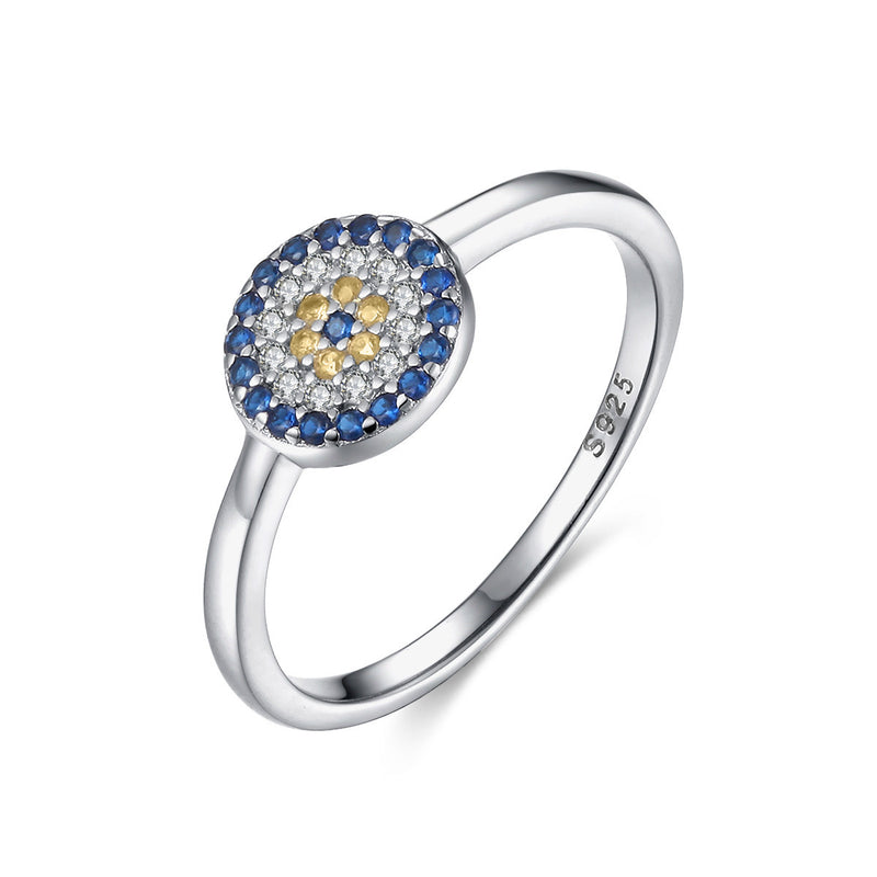 blue sterling silver ring, view 5 - MRSLM