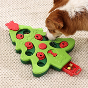 interactive christmas tree dog puzzle toy, view 5 - MRSLM