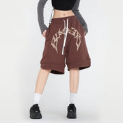 men's cotton shorts embroidered letters, view 2 - MRSLM