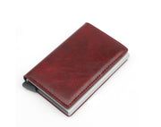 pop-up leather card holder, view 9 - MRSLM