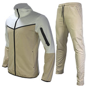 men's hooded coat and trousers sports set, view 2 - MRSLM