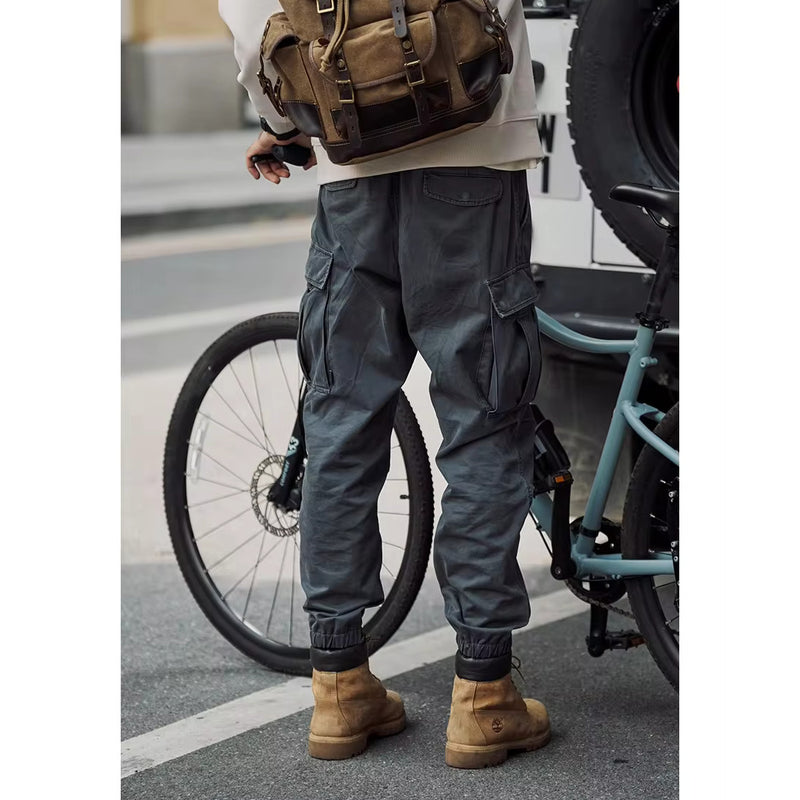 loose tapered cargo pants for men, view 8 - MRSLM