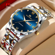 men's double calendar quartz watch, view 2 - MRSLM