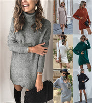 Women's loose turtleneck sweater - MRSLM