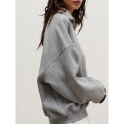 Women's oversized zip-up sweatshirt, view 12 - MRSLM