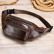 Men's leather belt bag, view 5 - MRSLM