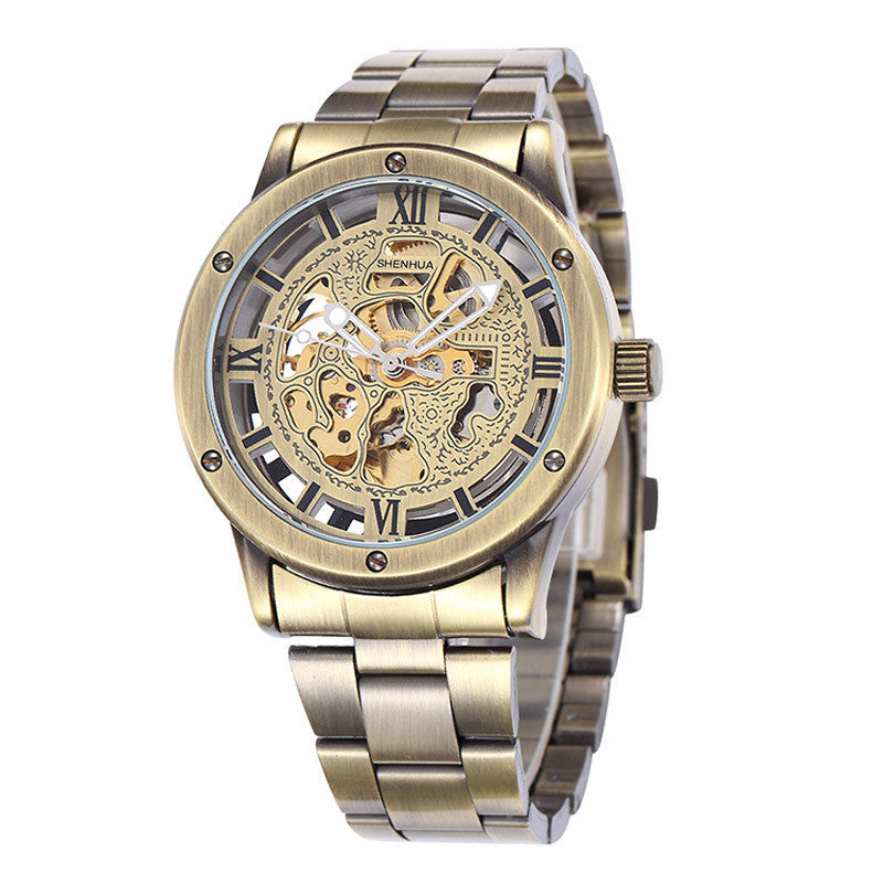men's hollowed-out automatic mechanical watch, view 14 - MRSLM