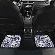 skull floral car floor mats, view 6 - MRSLM