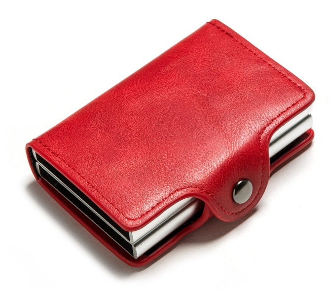 Men's RFID card holder wallet with money clip, view 6 - MRSLM