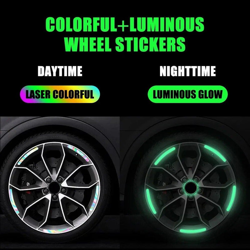 reflective wheel rim stickers, view 5 - MRSLM