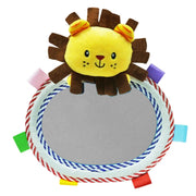 baby car mirror with plush animals, view 3 - MRSLM