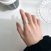 minimalist wave ring, view 2 - MRSLM
