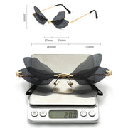 rimless dragonfly wing sunglasses, view 14 - MRSLM
