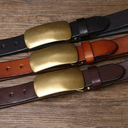 wide thick leather belt for men - MRSLM