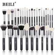 Professional 30PCS black makeup brushes set, view 3 - MRSLM