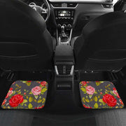 rose-blush floral car floor mats set, view 6 - MRSLM