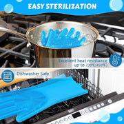 pet grooming silicone gloves, view 4 - MRSLM