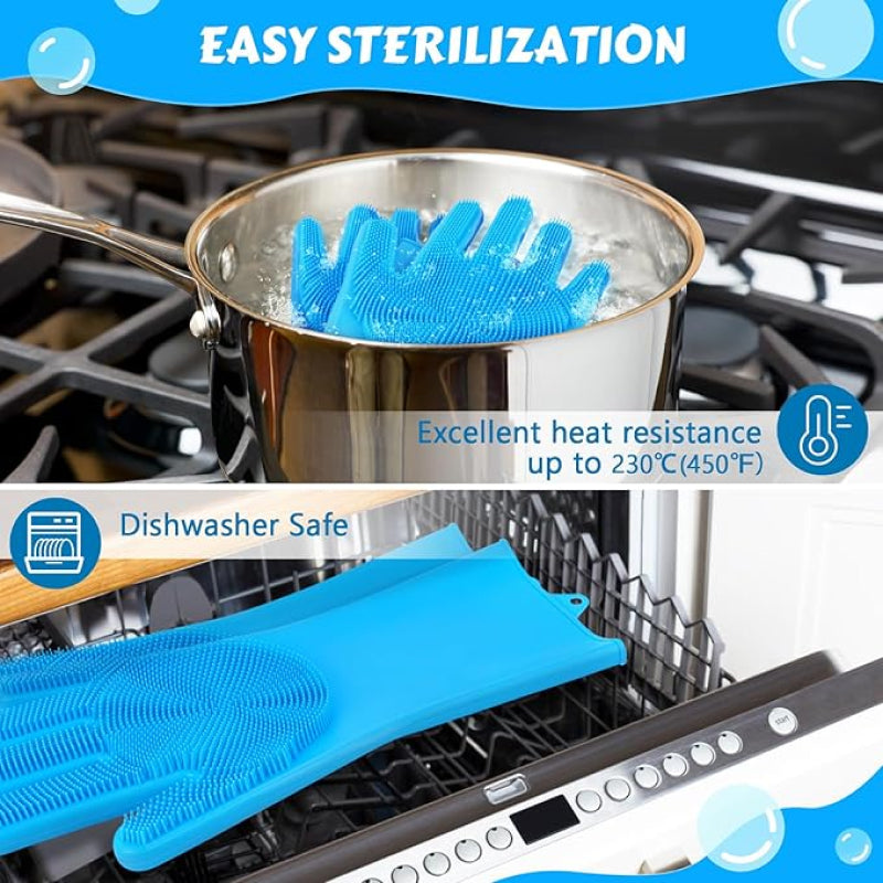 pet grooming silicone gloves, view 4 - MRSLM
