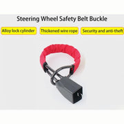 car steering wheel and seat belt lock, view 4 - MRSLM