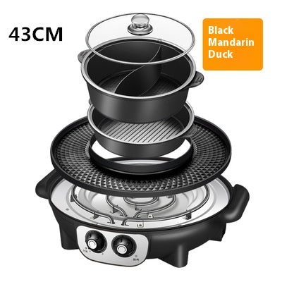 electric barbecue hot pot all-in-one pot, view 7 - MRSLM