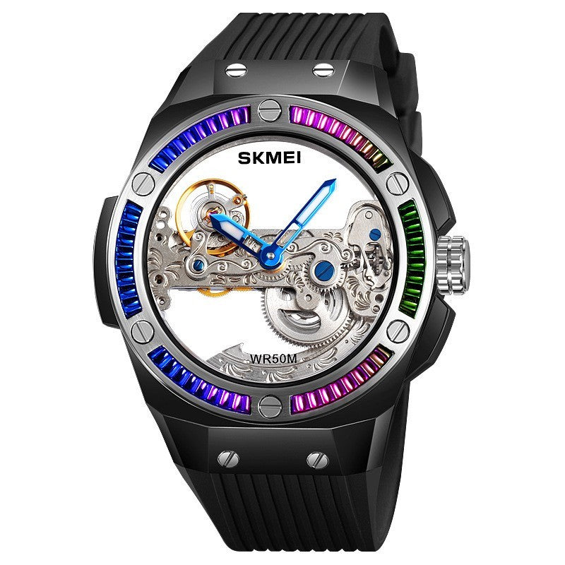 Men's hollow mechanical automatic watch, view 2 - MRSLM