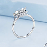 cute animal oil drop ring, view 4 - MRSLM