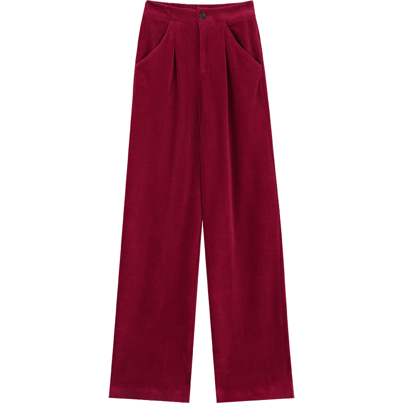 high waist corduroy pants, view 2 - MRSLM