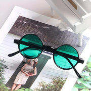 colorful steampunk round sunglasses, view 3 - MRSLM